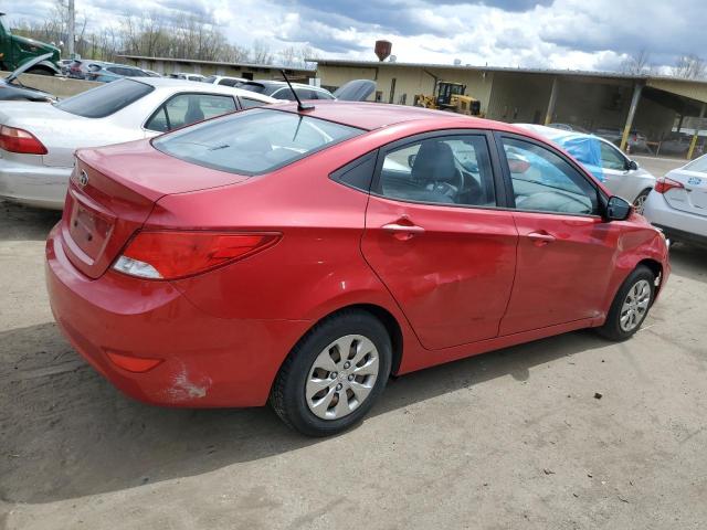 KMHCT4AE6FU877384 - 2015 HYUNDAI ACCENT GLS RED photo 3