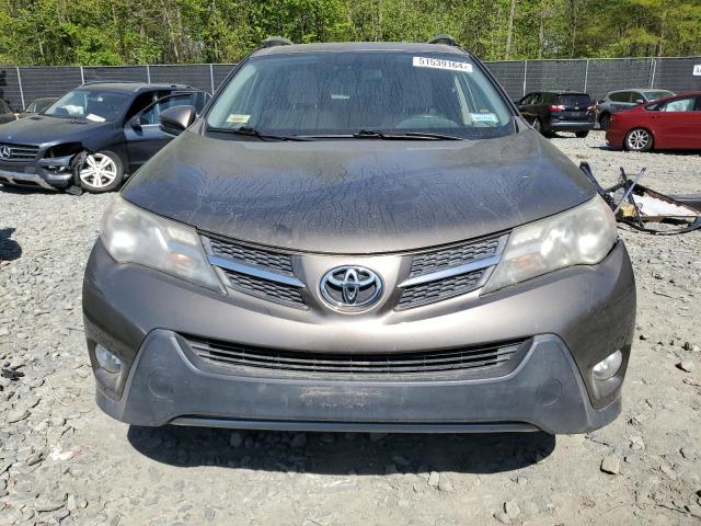 JTMWFREVXDD006808 - 2013 TOYOTA RAV4 XLE BROWN photo 5