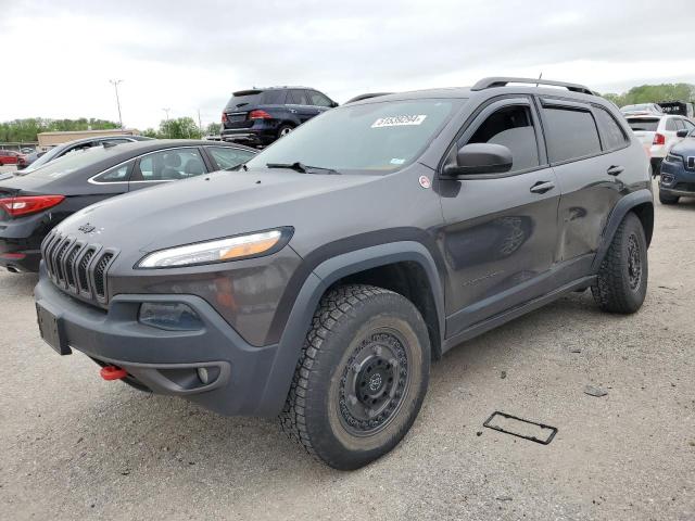 1C4PJMBS3FW699423 - 2015 JEEP CHEROKEE TRAILHAWK GRAY photo 1