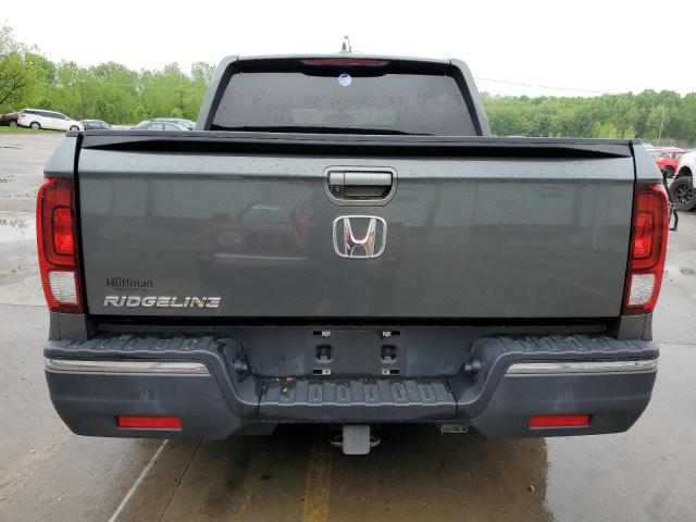 5FPYK2F62JB001875 - 2018 HONDA RIDGELINE RTL GRAY photo 6