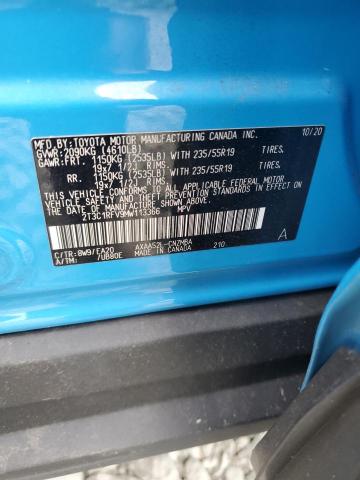 2T3C1RFV9MW113366 - 2021 TOYOTA RAV4 XLE PREMIUM BLUE photo 14