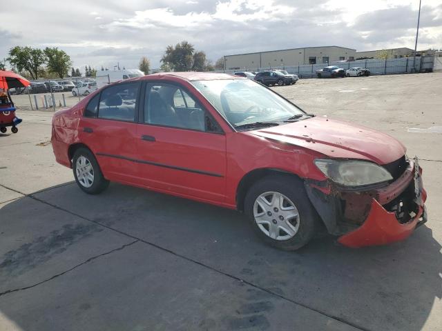 1HGES16335L027501 - 2005 HONDA CIVIC DX VP RED photo 4