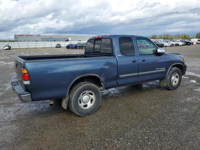 5TBRN34104S448456 - 2004 TOYOTA TUNDRA ACCESS CAB SR5 BLUE photo 3