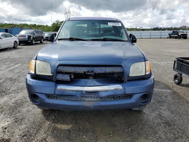 5TBRN34104S448456 - 2004 TOYOTA TUNDRA ACCESS CAB SR5 BLUE photo 5
