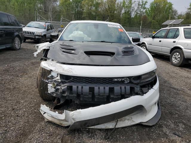 2C3CDXL90KH541783 - 2019 DODGE CHARGER SRT HELLCAT WHITE photo 5