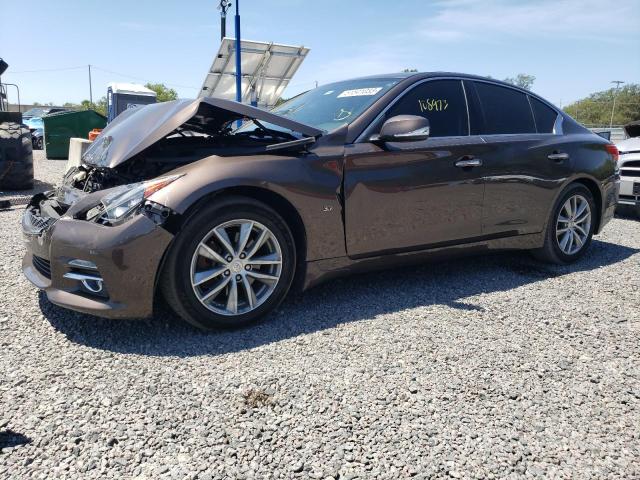 JN1BV7AP3FM334297 - 2015 INFINITI Q50 BASE BROWN photo 1