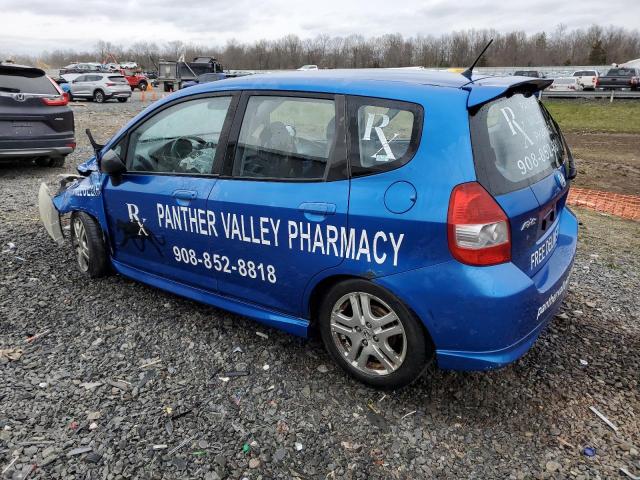 JHMGD38657S003809 - 2007 HONDA FIT S 蓝色 照片 2