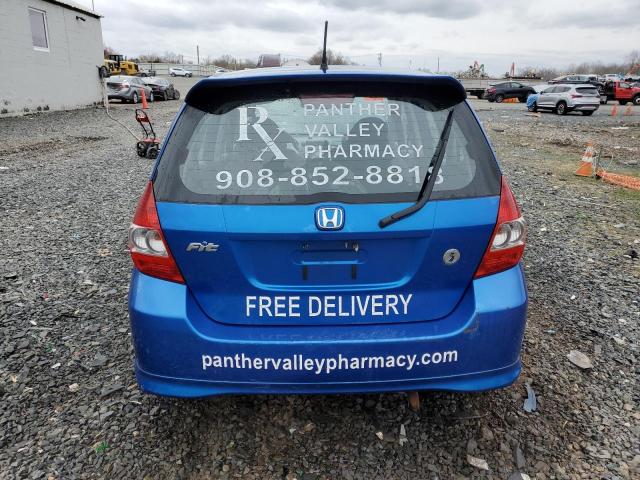 JHMGD38657S003809 - 2007 HONDA FIT S 蓝色 照片 6