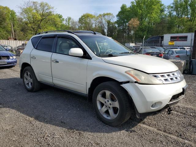 JN8AZ08W83W202271 - 2003 NISSAN MURANO SL WHITE photo 4