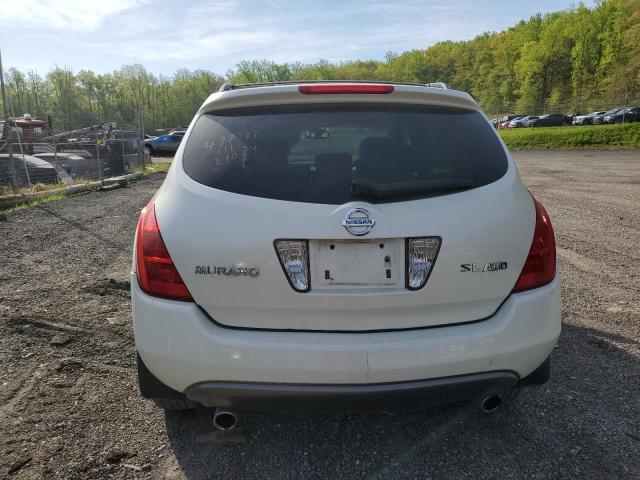 JN8AZ08W83W202271 - 2003 NISSAN MURANO SL WHITE photo 6