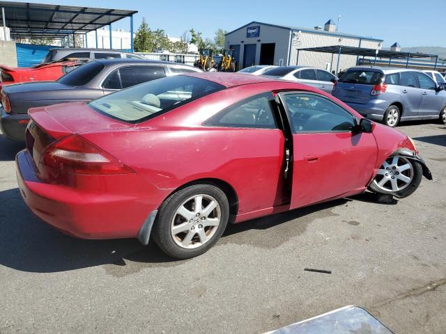 1HGCM82455A018299 - 2005 HONDA ACCORD SE RED photo 3