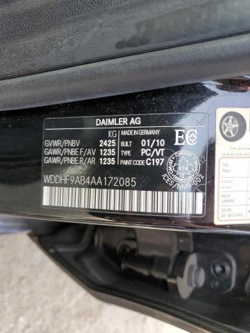 WDDHF9AB4AA172085 - 2010 MERCEDES-BENZ E 550 4MATIC BLACK photo 12