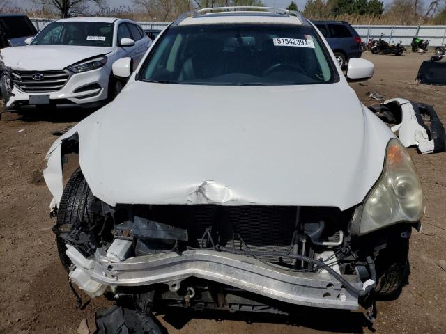 JNKAJ09F58M356455 - 2008 INFINITI EX35 BASE WHITE photo 5