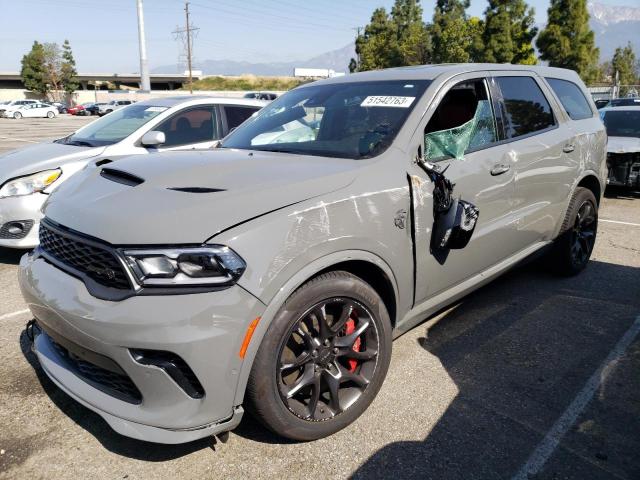 1C4SDJH91MC605686 - 2021 DODGE DURANGO SRT HELLCAT GRAY photo 1