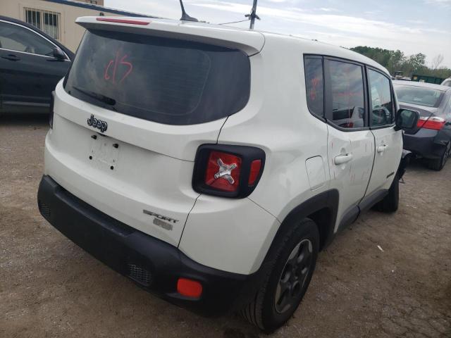 ZACCJAAT3GPC93633 - 2016 JEEP RENEGADE SPORT WHITE photo 3