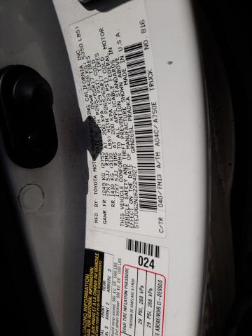 5TEJU62N16Z224827 - 2006 TOYOTA TACOMA DOUBLE CAB PRERUNNER WHITE photo 12