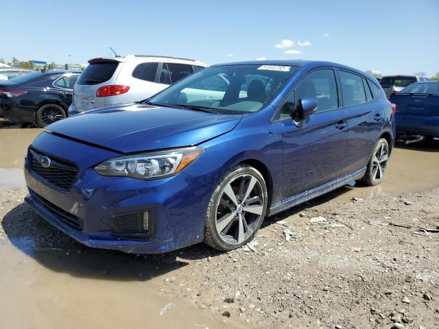 4S3GTAM60H3733444 - 2017 SUBARU IMPREZA SPORT BLUE photo 1