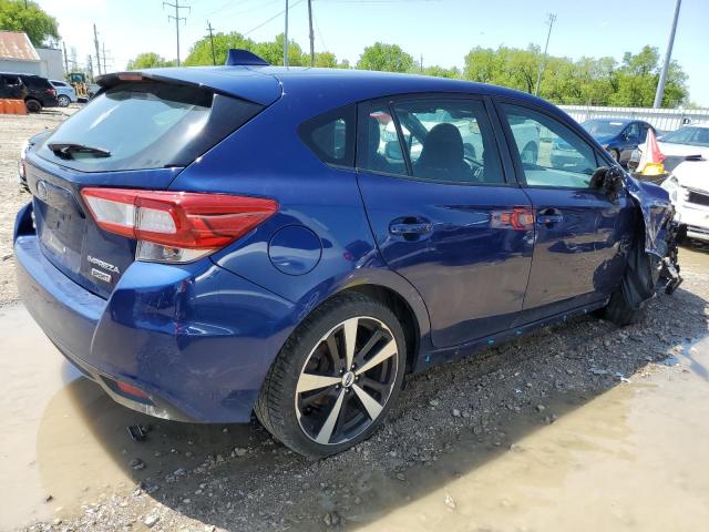 4S3GTAM60H3733444 - 2017 SUBARU IMPREZA SPORT BLUE photo 3