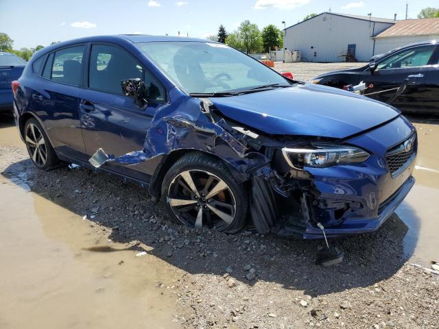 4S3GTAM60H3733444 - 2017 SUBARU IMPREZA SPORT BLUE photo 4