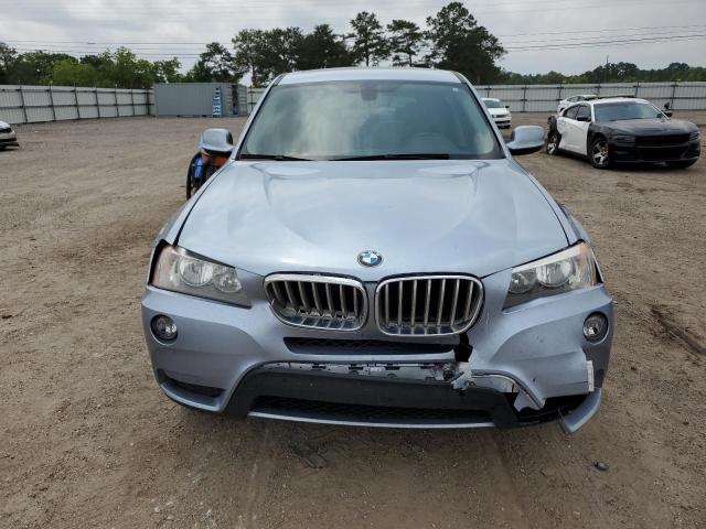 5UXWX9C51E0D37139 - 2014 BMW X3 XDRIVE28I BLUE photo 5