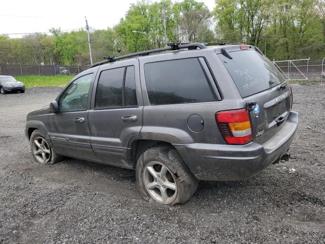 1J8GW68J42C185337 - 2002 JEEP GRAND CHER OVERLAND GRAY photo 2