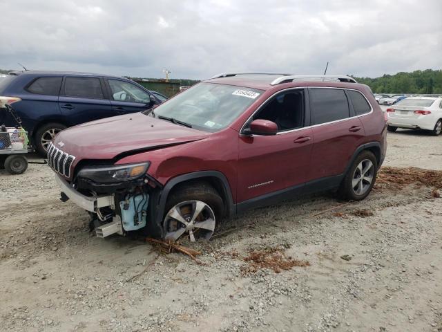 1C4PJMDN4KD163836 - 2019 JEEP CHEROKEE LIMITED BURGUNDY photo 1