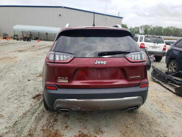 1C4PJMDN4KD163836 - 2019 JEEP CHEROKEE LIMITED BURGUNDY photo 6