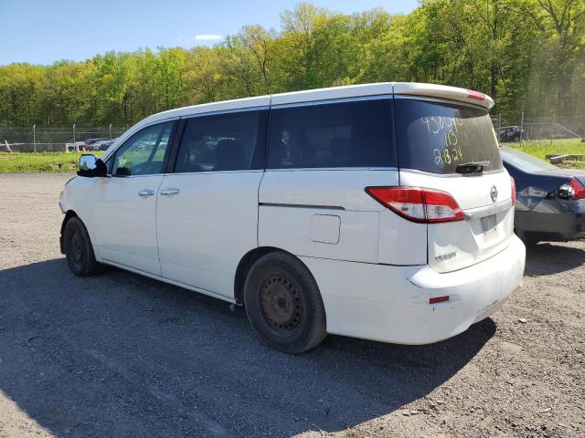 JN8AE2KP3B9006566 - 2011 NISSAN QUEST S WHITE photo 2