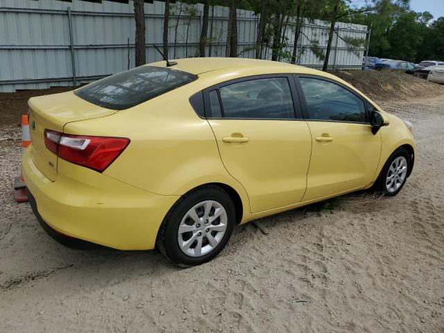 KNADM4A35G6553026 - 2016 KIA RIO LX YELLOW photo 3