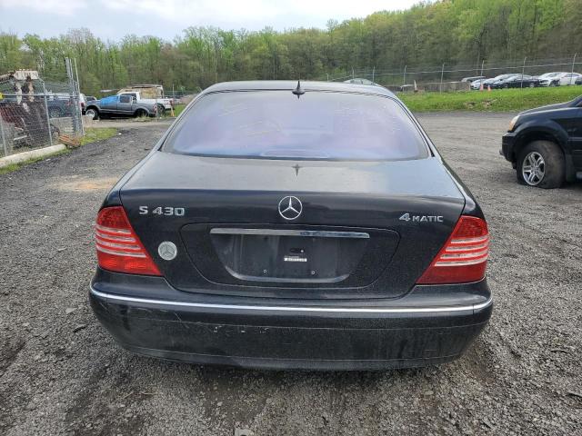 WDBNG83J63A336351 - 2003 MERCEDES-BENZ S 430 4MATIC BLACK photo 6