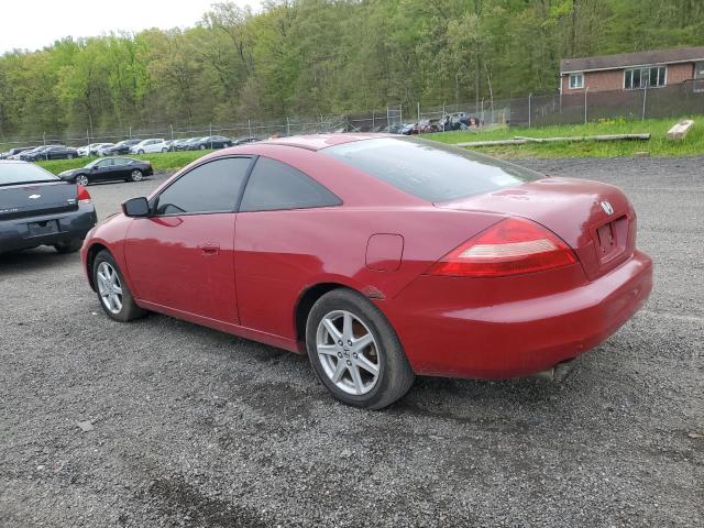 1HGCM82713A029582 - 2003 HONDA ACCORD EX RED photo 2