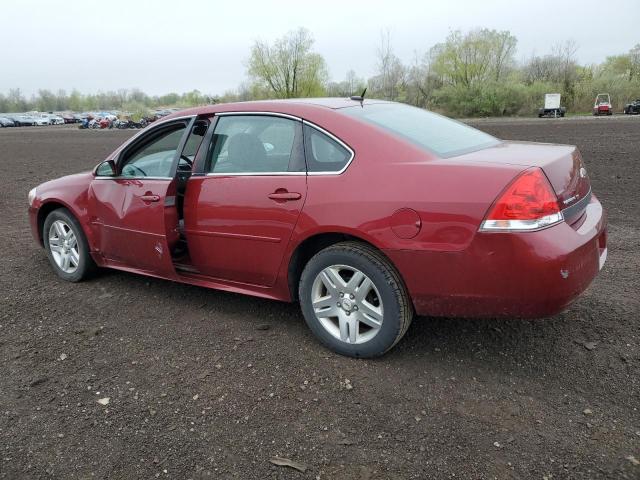 2G1WB5EK3B1298653 - 2011 CHEVROLET IMPALA LT MAROON photo 2