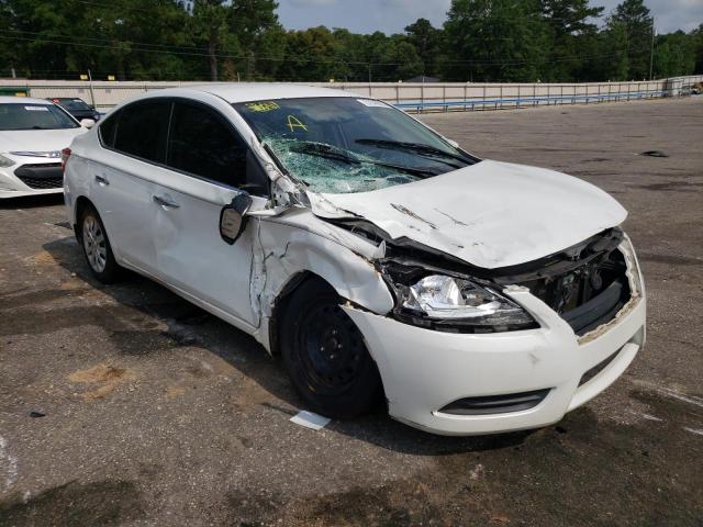 3N1AB7AP4EY268116 - 2014 NISSAN SENTRA S WHITE photo 4