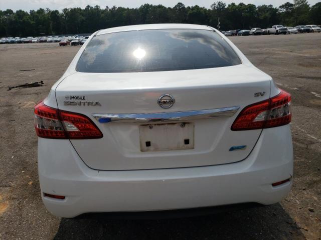 3N1AB7AP4EY268116 - 2014 NISSAN SENTRA S WHITE photo 6