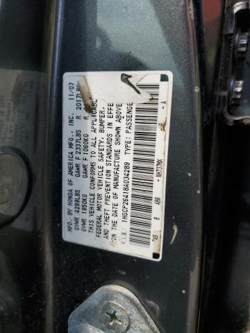 1HGCP26418A034289 - 2008 HONDA ACCORD LXP GRAY photo 12