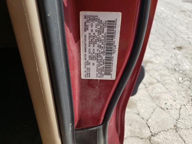 5TBRT34151S208241 - 2001 TOYOTA TUNDRA ACCESS CAB BURGUNDY photo 12