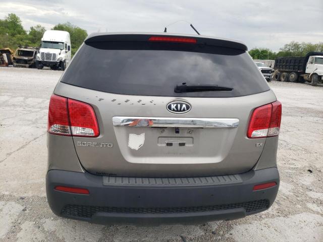 5XYKUCA17BG115827 - 2011 KIA SORENTO EX BLACK photo 6