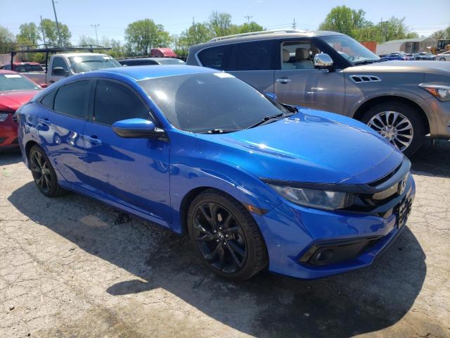 19XFC2F85KE008616 - 2019 HONDA CIVIC SPORT BLUE photo 4