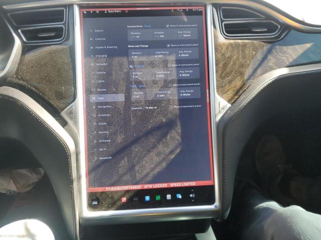 5YJSA1E27GF146932 - 2016 TESLA MODEL S GRAY photo 9