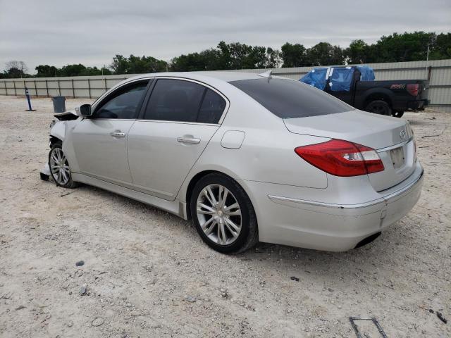 KMHGC4DDXDU239138 - 2013 HYUNDAI GENESIS 3.8L SILVER photo 2