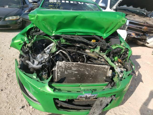 1G1JG6SB0E4239784 - 2014 CHEVROLET SONIC RS GREEN photo 7