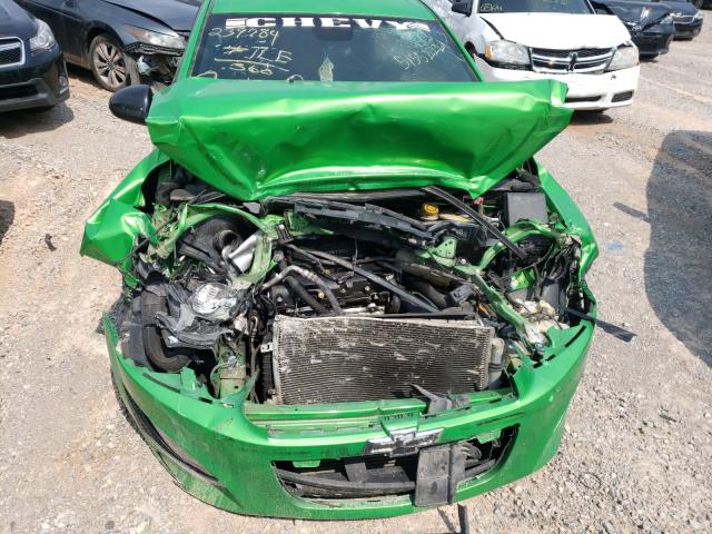 1G1JG6SB0E4239784 - 2014 CHEVROLET SONIC RS GREEN photo 9