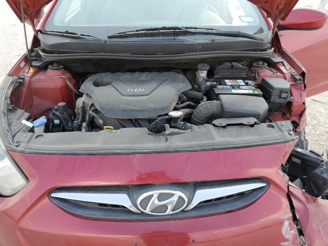 KMHCT5AE5EU161452 - 2014 HYUNDAI ACCENT GLS RED photo 11