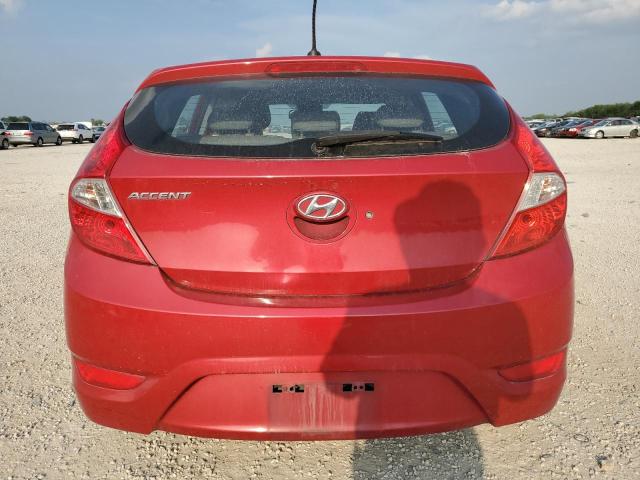 KMHCT5AE5EU161452 - 2014 HYUNDAI ACCENT GLS RED photo 6