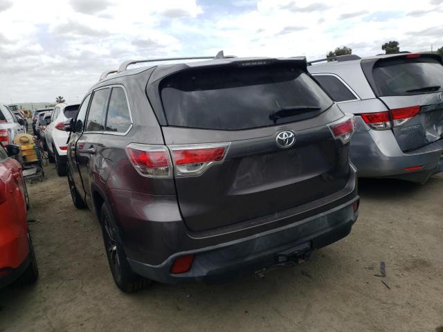 5TDJKRFH8GS281021 - 2016 TOYOTA HIGHLANDER XLE Boz foto 2