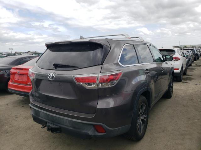 5TDJKRFH8GS281021 - 2016 TOYOTA HIGHLANDER XLE Boz foto 3