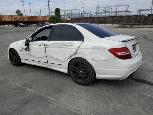 WDDGF4HB4CA612278 - 2012 MERCEDES-BENZ C 250 WHITE photo 2