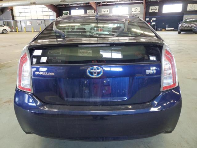 JTDKN3DU2C1600316 - 2012 TOYOTA PRIUS BLUE photo 6