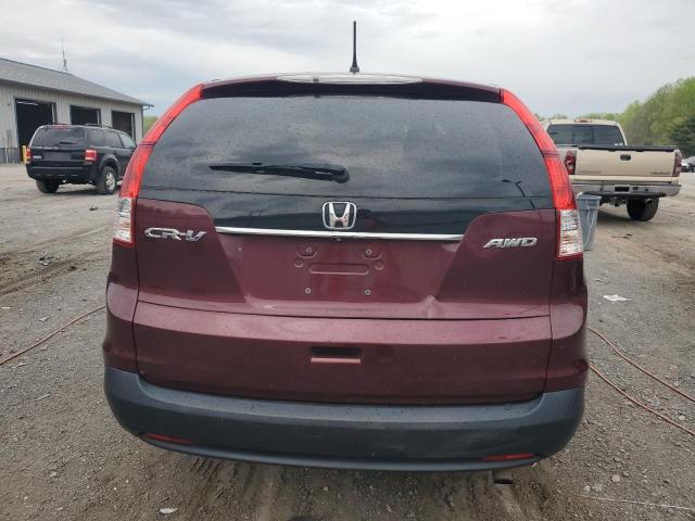 5J6RM4H53EL072426 - 2014 HONDA CR-V EX MAROON photo 6