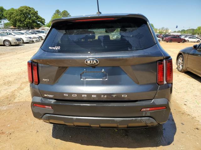 5XYRGDLC4MG033115 - 2021 KIA SORENTO LX GRAY photo 6